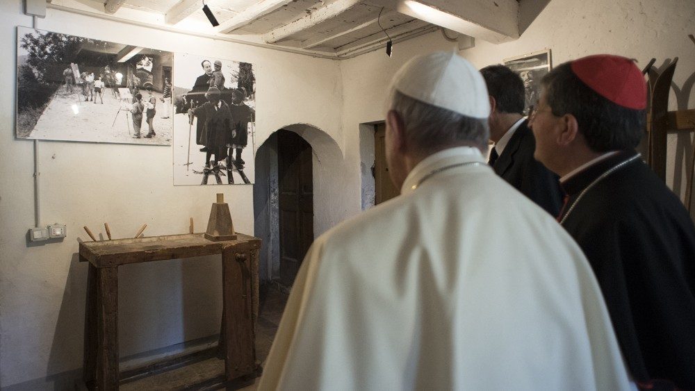 La visita di Francesco alla casa del priore dove don Lorenzo visse per 13 anni