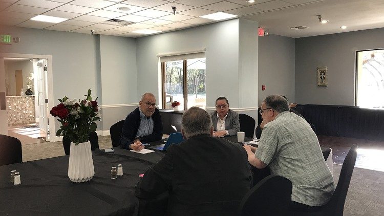 Uno de los grupos de trabajo durante la Asamblea Continental del Sínodo de Norteamérica.