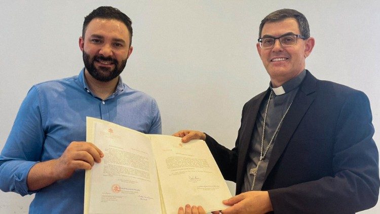 Padre Rodolfo Faria e Dom Luiz Carlos Dias | Foto: divulgação/diocese de São Carlos