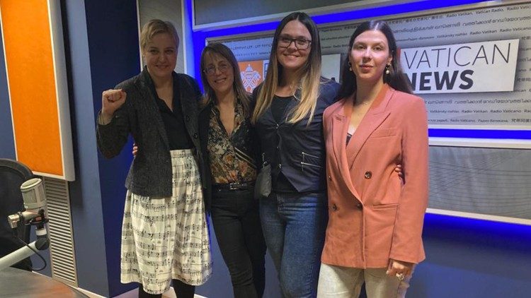 From left to right: Olga Karach, Linda Bordoni, Kateryna Lanko and Darya Berg