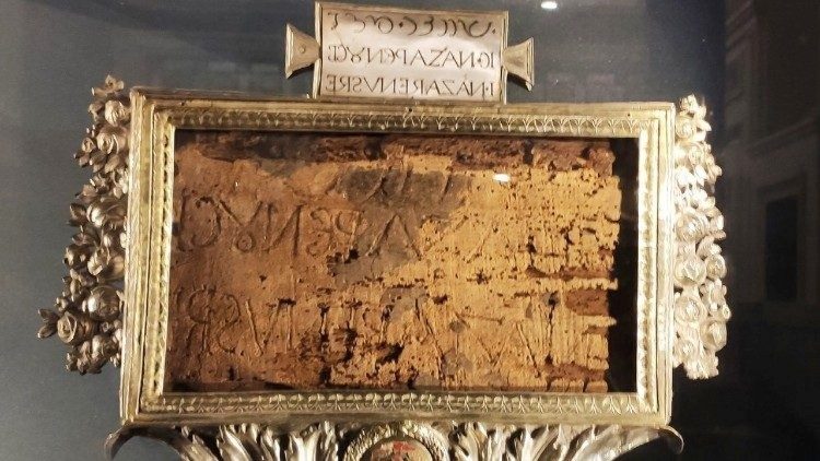 El Titulus Crucis, el cartel que se colocó en el patíbulo con la inscripción INRI