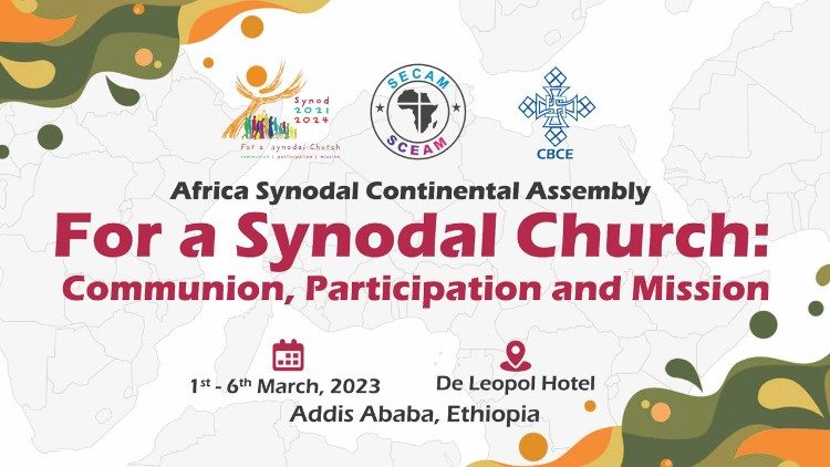 Logotipo da Assemblea continentale sinodal da África  - Addis-Abeba 