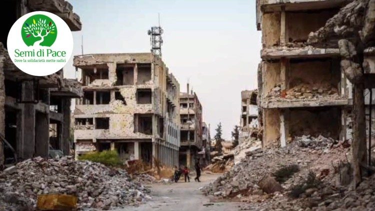 Un'immagine della devastazione provocata dal sisma