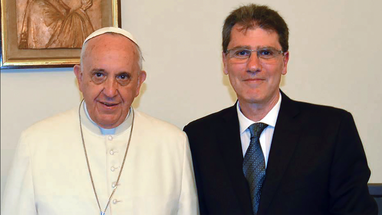 Papa Francesco e Marcelo Figueroa