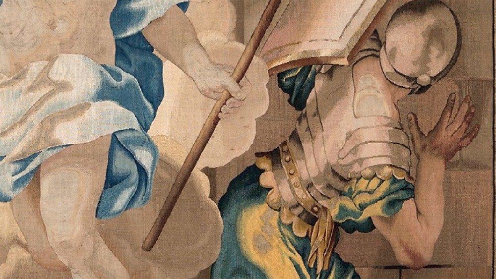Auferstehung unseres Herrn (Detail), Wandteppich, 18. Jahrhundert ©Musei Vaticani