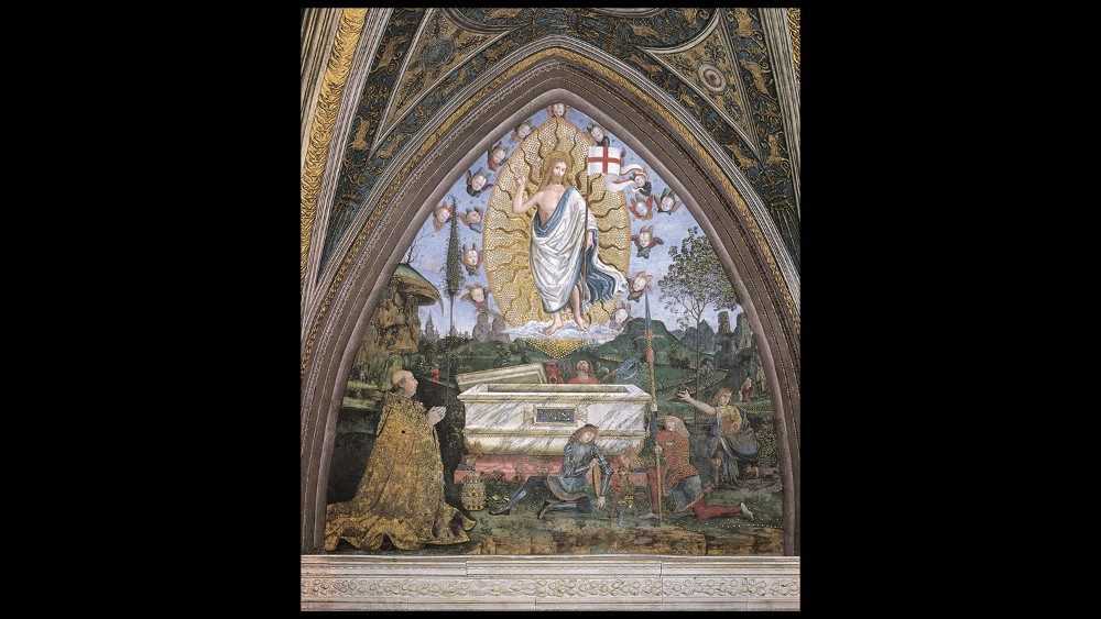 Pinturicchio, Resurrezione, Appartamento Borgia, 1492-94, Sala dei Misteri ?Musei Vaticani 