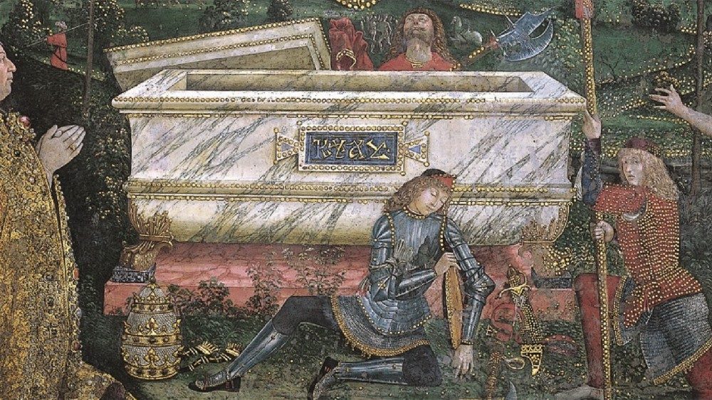 Pinturicchio, Auferstehung (Detail), 1492-94, Borgia-Gemächer, Saal der Glaubensgeheimnisse ©Musei Vaticani