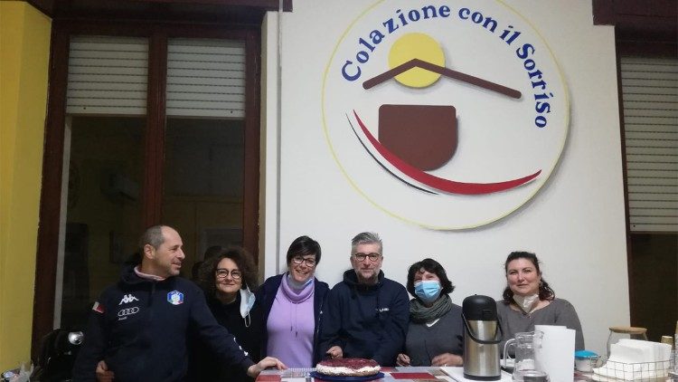 I partecipanti al progetto "Colazioni col sorriso"