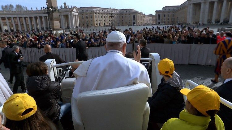 Un momento dell'udienza generale.