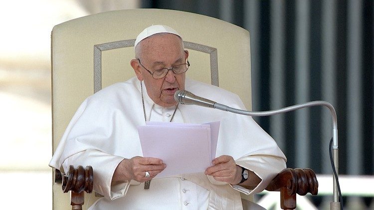 Papa Francisco durante a  Audiência Geral