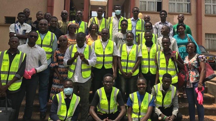 Le Club environnement de l'UCAC au lancement des activités de la troisième édition de la semaine écologique.