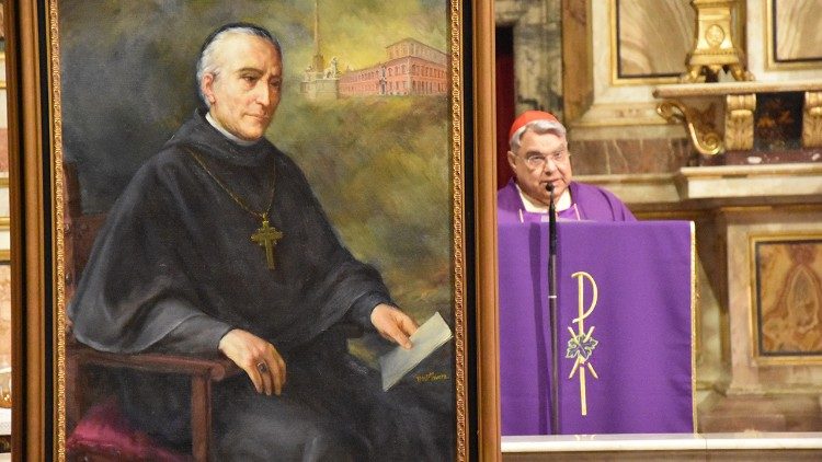 Il ritratto di Bartolomeo Menochio esposto nella basilica di Sant'Agostino (foto Antonino Cottone)