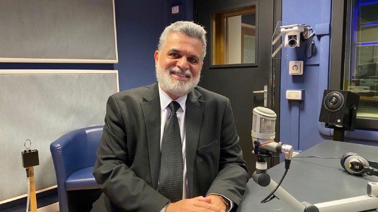 O presidente do TST ao visitar os estúdios da Rádio Vaticano - Vatican News