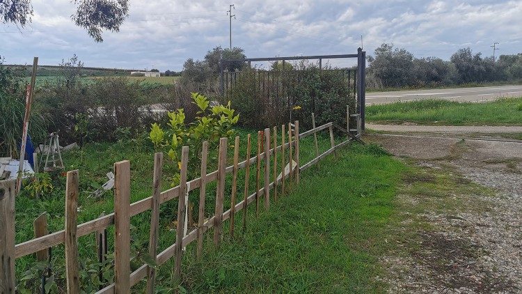 Os espaços verdes e as hortas em volta da Casa Betânia
