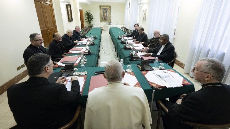 El primer encuentro del nuevo C9 se efectu el 24 y 25 de abril de 2023. (Vatican Media)