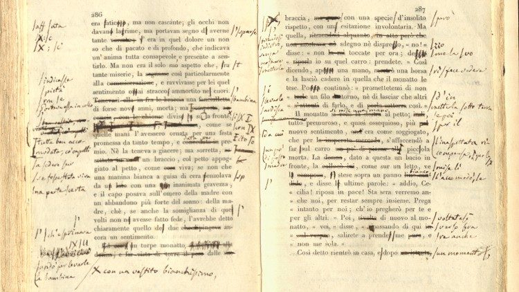 Alessandro Manzoni (1785-1873) I Promessi Sposi. Storia milanese del secolo XVII scoperta e rifatta da Alessandro Manzoni; Milano, Vincenzo Ferrario, 1825-1826 [ma 1827]; tomo III, p. 286, tav. X