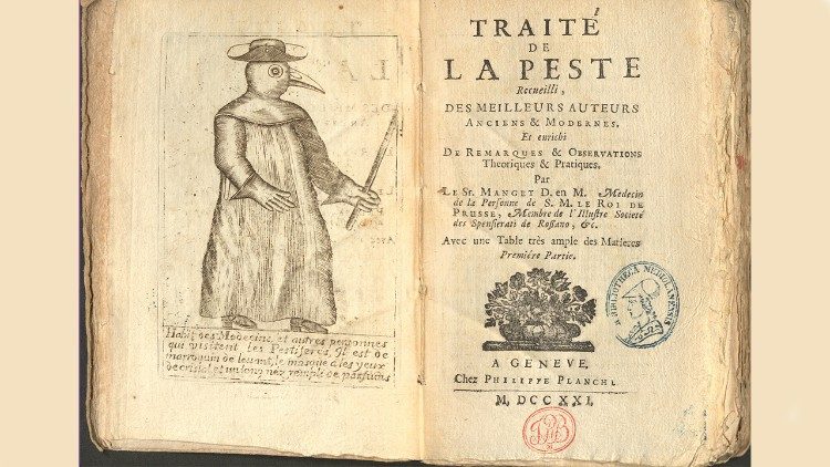 Jean Jacques Manget (1652-1742) Traité de la peste recueilli, des meilleurs auteurs anciens & modernes. Et enrichi de remarques & observations theoriques & pratiques. Par le sr. Manget d. en m. médecin de la personne de s.m. le roi de Prusse […] Avec une table très ample des matieres; Genève, Philippe Planche, 1721; Première partie [antiporta illustrata al frontespizio], Deuxième partie [antiporta didascalica al frontespizio] 