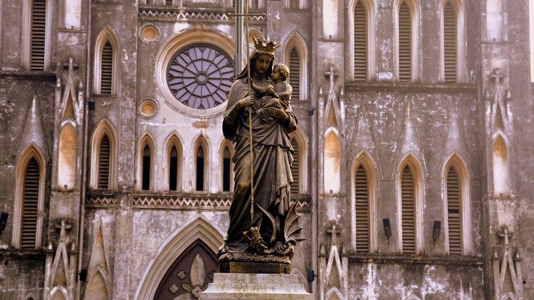 Cathedral of St. Joseph in Hanoi, Vietnam