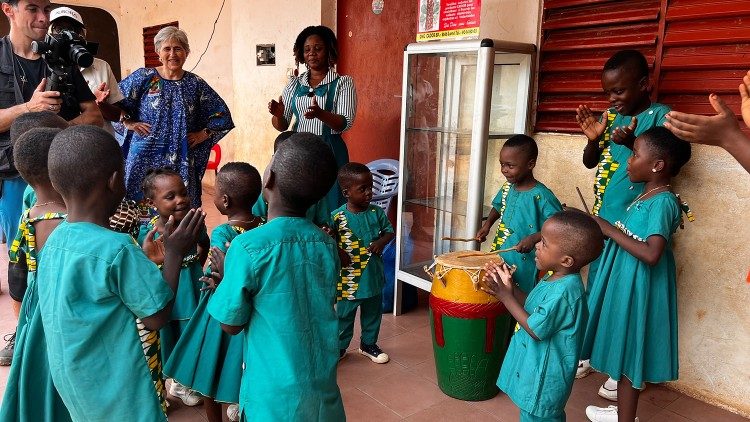 Filming In-Visibles on site at the orphanage founded by Dorcas Fleur Kpodo