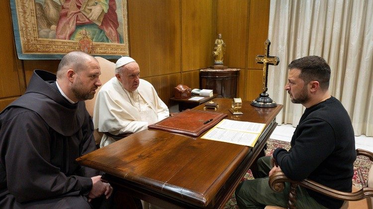 Pope Francis and President Zelensky
