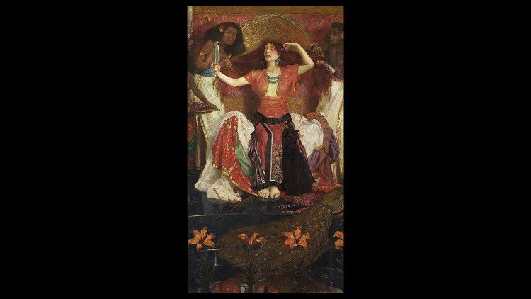 "Gezabele", olio su tela di John Byam Liston Shaw, dal Russel Cotes Art Gallery & Museum, Inghilterra