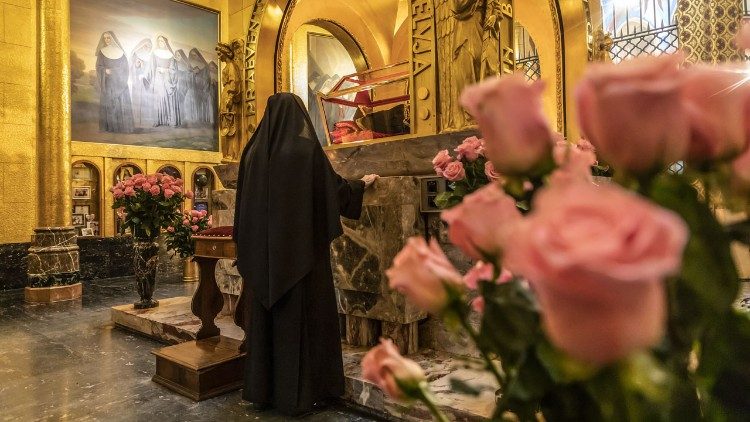 Devotion to Santa Rita in Cascia, Italy