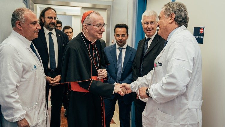 Il cardinale Parolin al Gemelli Isola Tiberina per la presentazione del "Progetto San Bartolomeo"