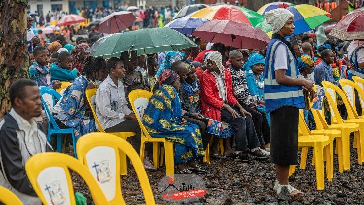 Congolese faithful participate in Holy Mass celebrated by Cardinal Tagle