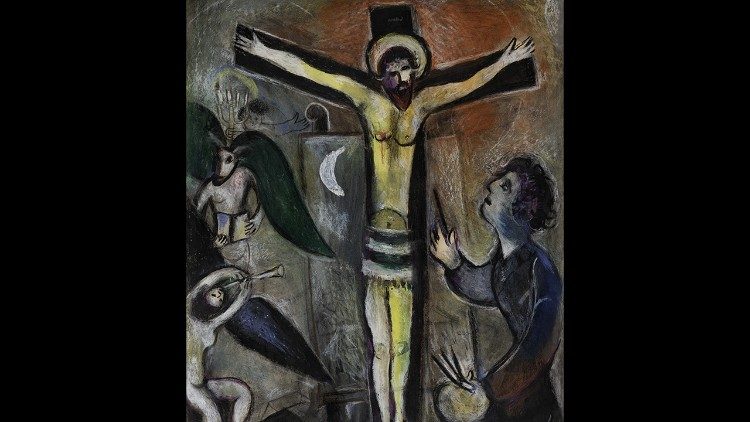 Marc Chagall Le Christ et le peintre - L'artiste et son Modèle, 1951 Musei Vaticani, Collezione dArte Moderna e Contemporanea, inv. 23107 Foto © Governatorato SCV