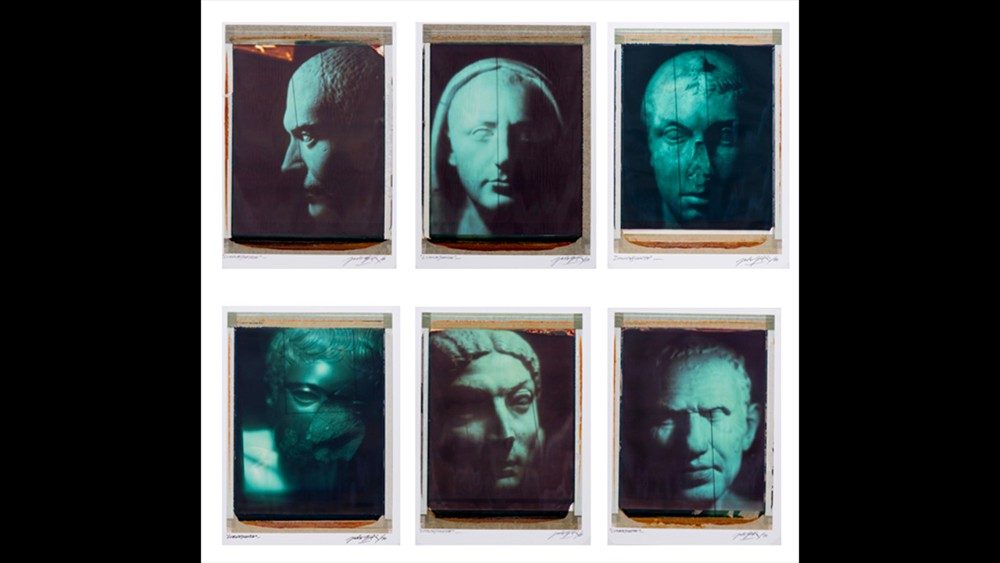 4) Paolo Gioli Luminescente, 2010 Polaroid; contatto fotografico con pellicola fosforescente, su carta da disegno / Polaroid; photo contact with phosphorescent film on drawing paper Musei Vaticani, Collezione d’Arte Contemporanea, invv. 74960-74963 Foto © Governatorato SCV, Direzione dei Musei e dei Beni Culturali