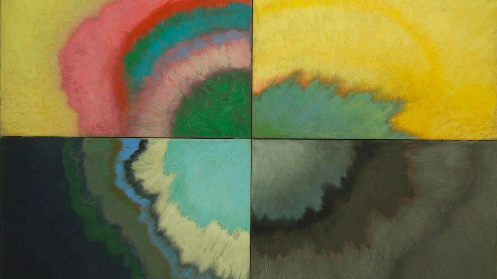 Guido Strazza Grande Aura, 1992 Tempera su tela / Tempera on canvas Musei Vaticani, Collezione d’Arte Contemporanea, invv. 75395.4.1-75395.4.4 Foto © Governatorato SCV, Direzione dei Musei e dei Beni Culturali