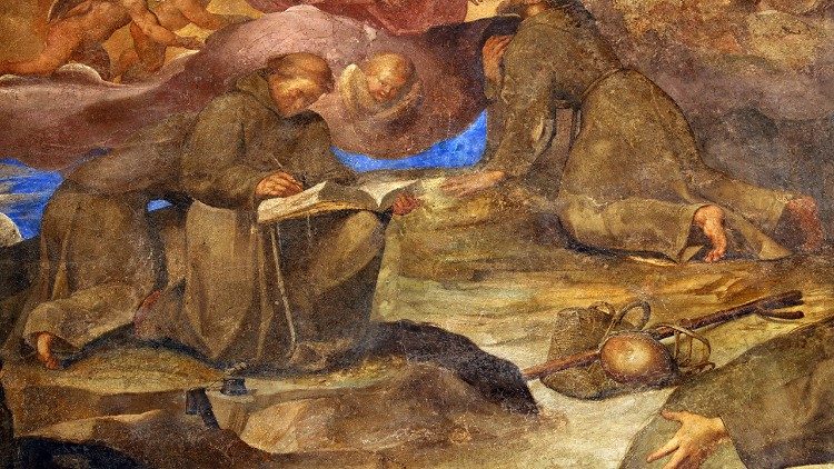 San Francesco d'Assisi detta la regola