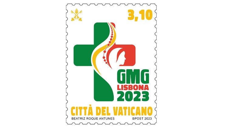 Il francobollo emesso dalle Poste vaticane in occasione della GMG 2023 