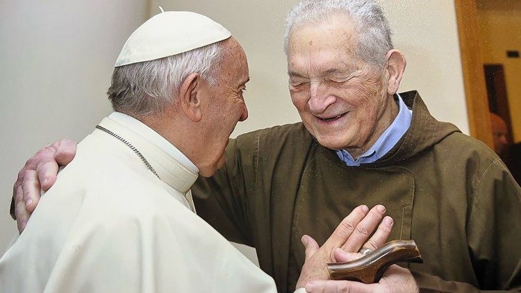 Cardinal-elect Luis Dri with MAP Francis