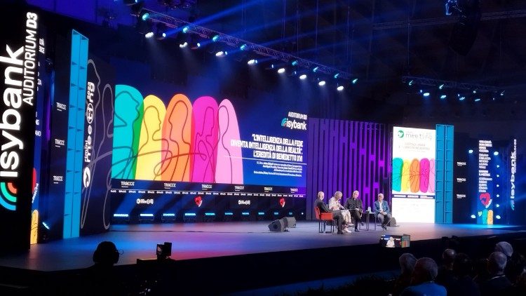 Un momento dell'incontro al Meeting di Rimini