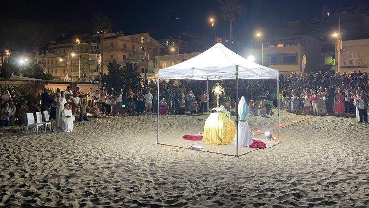 La serata di evangelizzazione organizzata dalla Fraternit Apostolica della Misericordia a Gela 