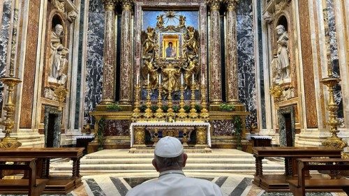 Plegaria del Papa en la Basílica de Santa María La Mayor
