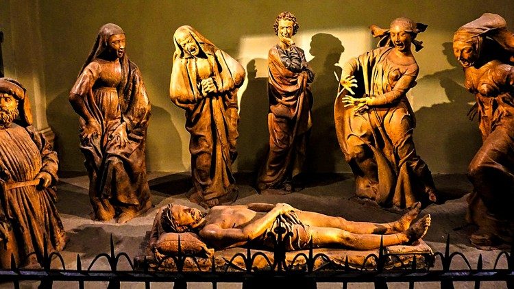 Compianto sul Cristo Morto - Terracotta originariamente policroma - Niccolo? dell'Arca - Chiesa di Santa Maria della Vita - Bologna - XV secolo