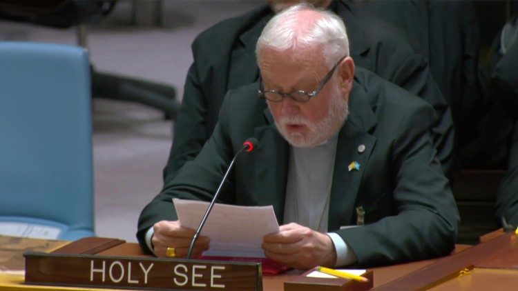 Un intervento di monsignor Paul Richard Gallagher all'Onu di New York