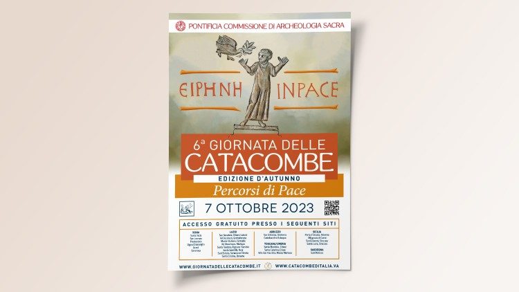La locandina della 6a edizione autunnale della Giornata delle catacombe