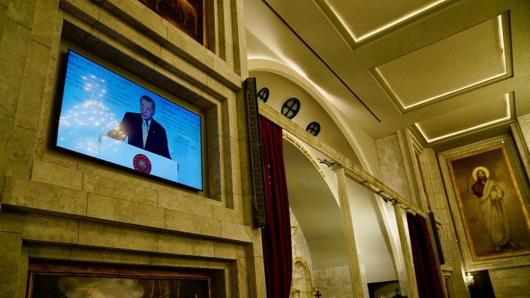 At the opening of the Syriac Orthodox Church of St Ephrem in Istanbul