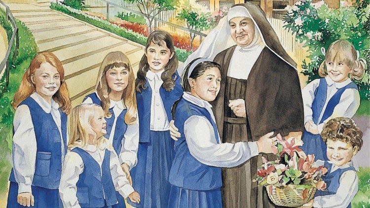 La beata madre Maria Teresa Fasce in un disegno