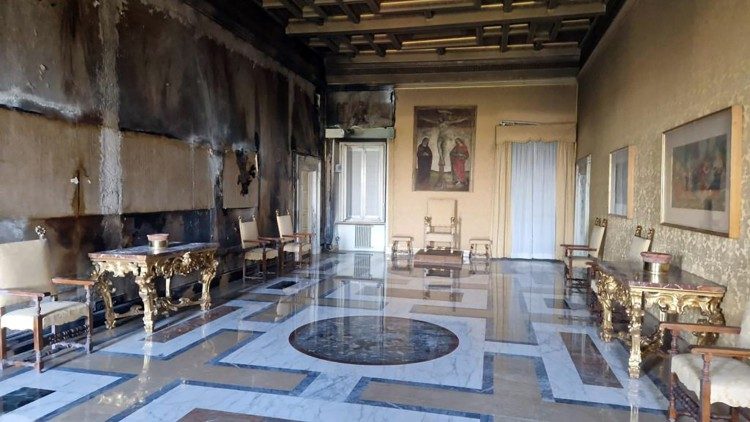 Sala del Consistorio de las Villas Pontificias de Castel Gandolfo