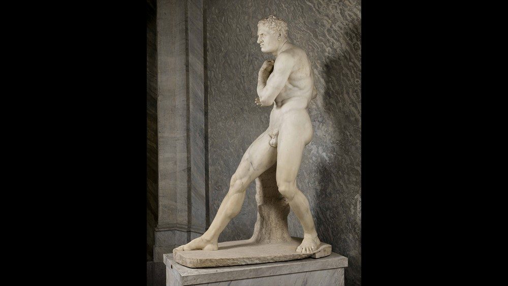 A. Canova, Damosseno, 1794-1806, marmo, Musei Vaticani, Cortile Ottagono, Gabinetto del Perseo di Canova