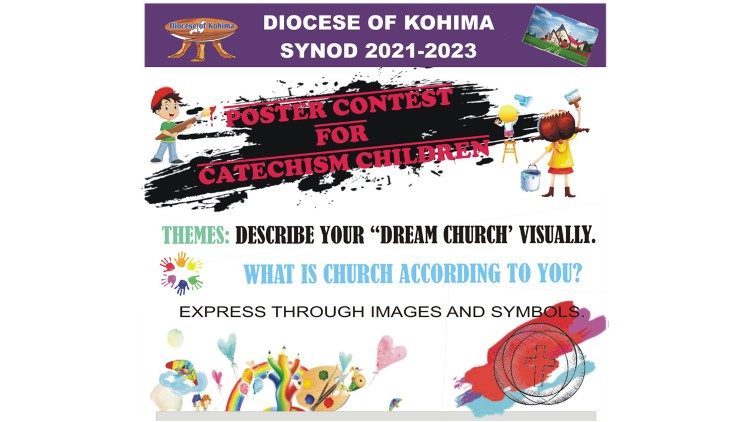 In un concorso, i bambini sono stati invitati a descrivere visualmente in un poster la Chiesa dei loro sogni