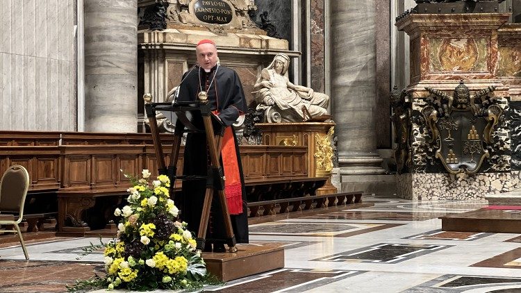 Il cardinale Mauro Gambetti, arciprete della Basilica