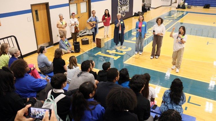 Laboratorio con i giovani ad Atlanta