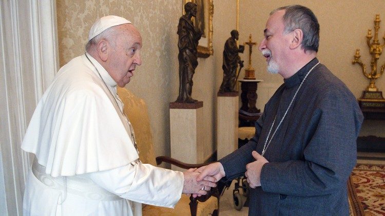 MAP Francis meets with Archbishop Cyril Vasil'