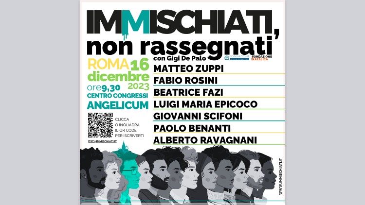 La locandina di "Immischiati, non rassegnati"