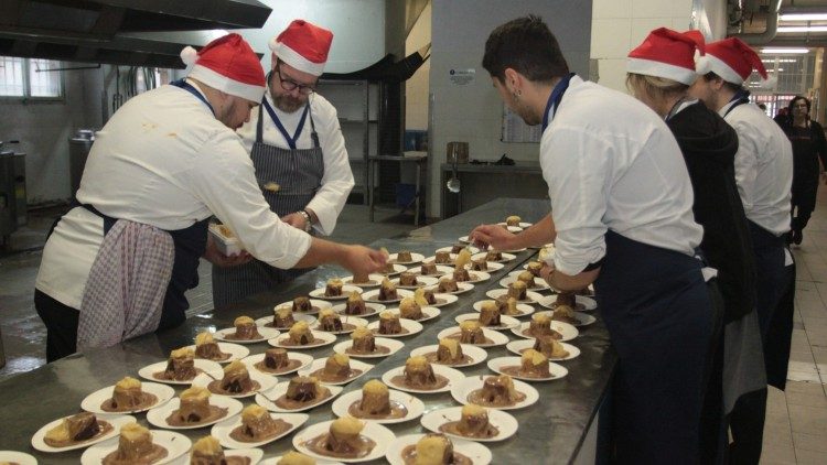 I piatti del "Pranzo d'Amore" del Natale 2022 al carcere milanese di Opera